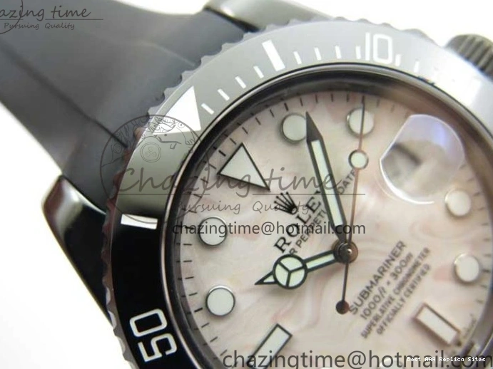 Best AAA Replica Sites Dial SA Strap Edition 2470 Cream Black 40mm 5GF Neat Rubber on Submariner Black Best Ceramic 1221